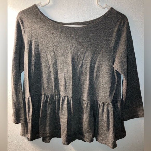 Free People grey peplum top - Small - Picture 1 of 1